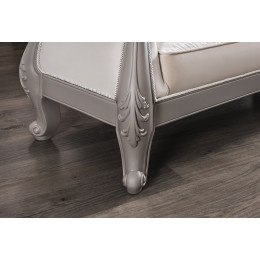 Оттоманка Мокко серый камень с одним подлокотником