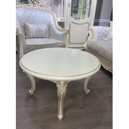 Столик Мона Лиза крем круглый