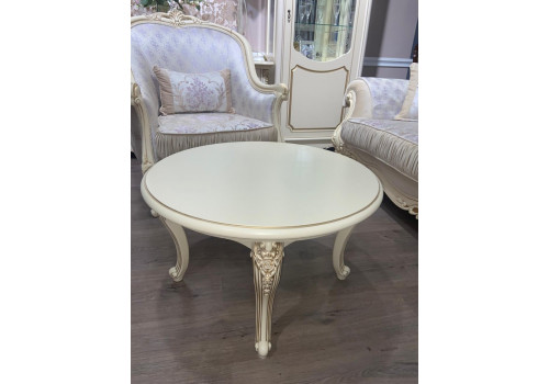 Столик Мона Лиза крем круглый