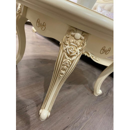 Столик Мона Лиза крем круглый