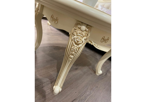 Столик Мона Лиза крем круглый