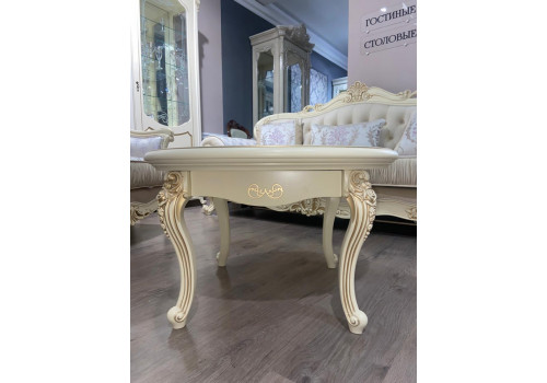 Столик Мона Лиза крем круглый