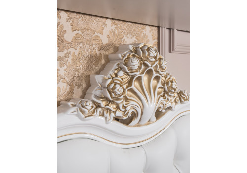 Диван кровать Натали белый глянец