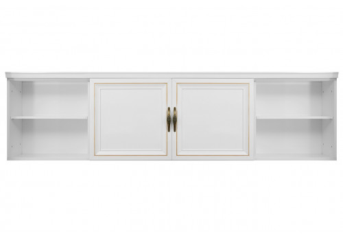 Секция навесная мост Натали белый глянец