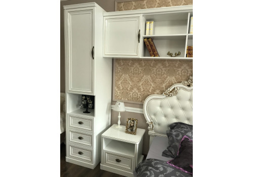 Секция для шкафа Натали белый глянец 1-ств без зеркала детский