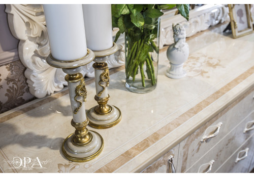 Гостиная Натали белый глянец 1+комод+зеркало+1