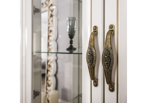 Гостиная Натали белый глянец 1+комод+зеркало+1