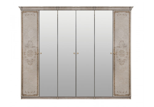 Шкаф Патрисия крем корень глянец 6-ств