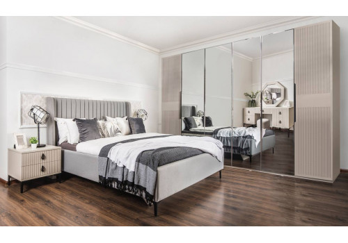 Спальня Стелла светло серый камень 6-ств 1,8м
