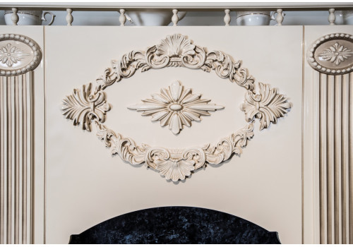 Секция напольная Верона крем глянец, центральная со столешницей под духовой шкаф