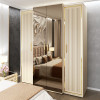 Шкаф Замира бежевый 4-ств с зеркалом
