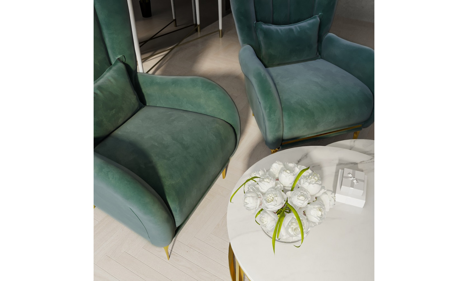 Кресло Замира оливковый