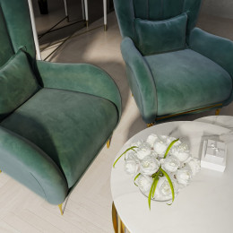 Кресло Замира оливковый