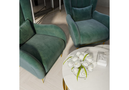 Кресло Замира оливковый