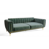 Диван Замира оливковый 3-х местный 