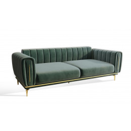 Диван Замира оливковый 3-х местный 