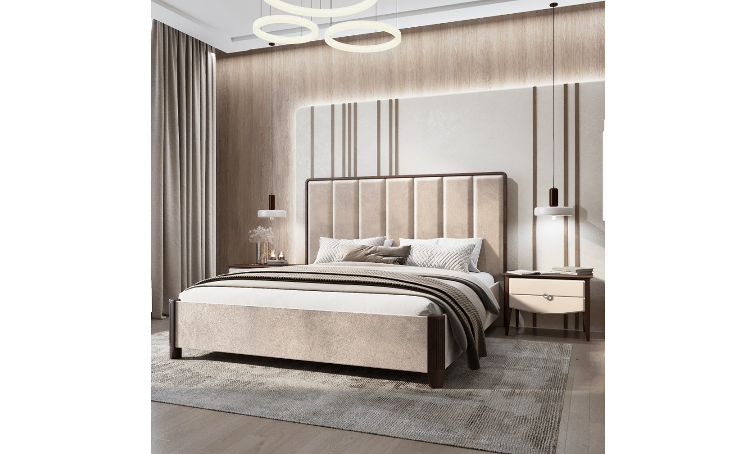 Спальня Жаклин бежевый 5-ств 1,8м