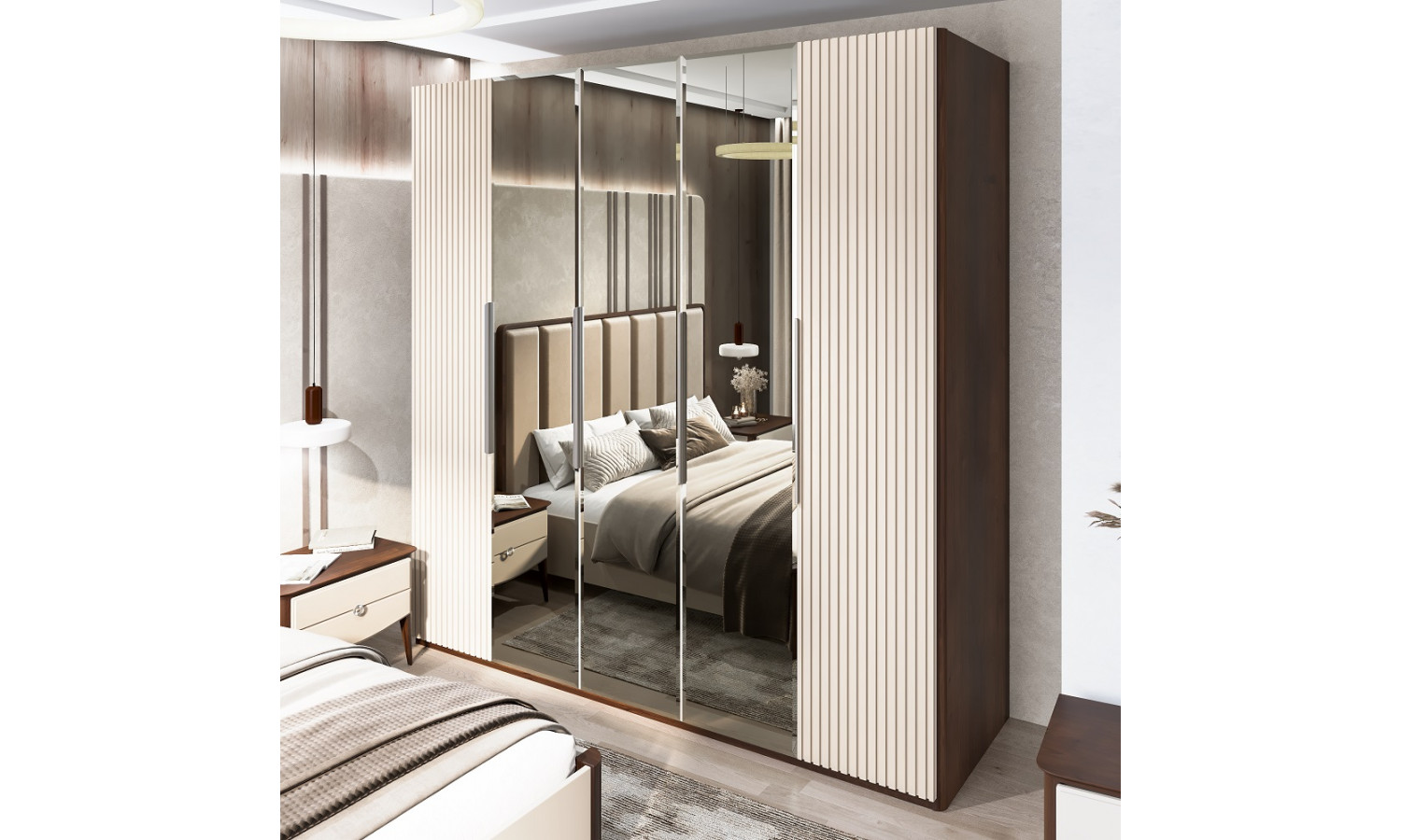 Спальня Жаклин бежевый 5-ств 1,8м