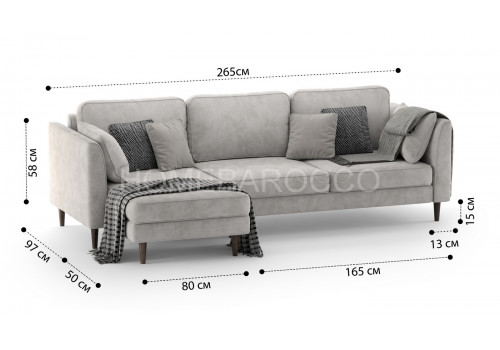 Диван  Мэдисон угловой Эйфория 001