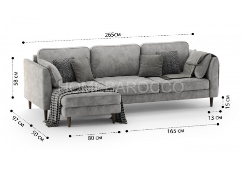 Диван  Мэдисон угловой Эйфория 022