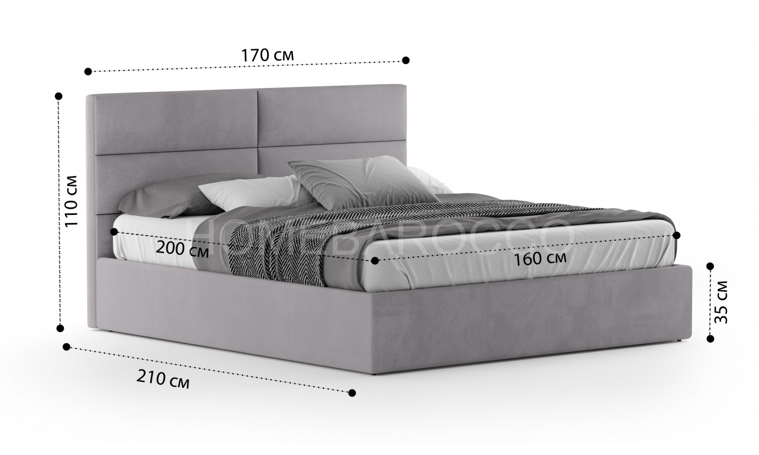 Кровать Орландо Velutto 008 1.6 м