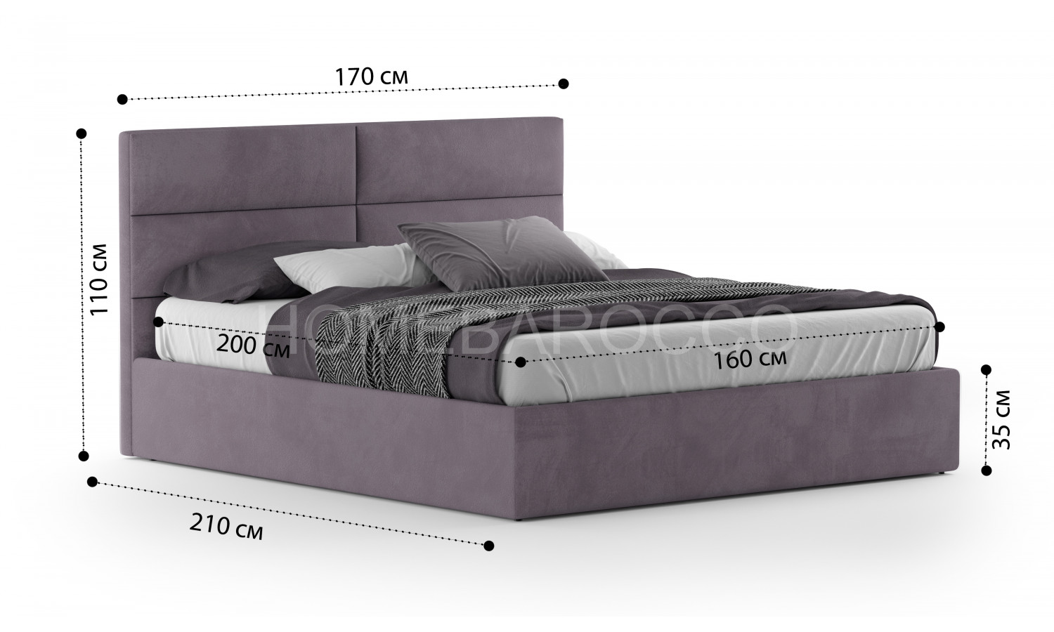 Кровать Орландо Velutto 019 1.6 м