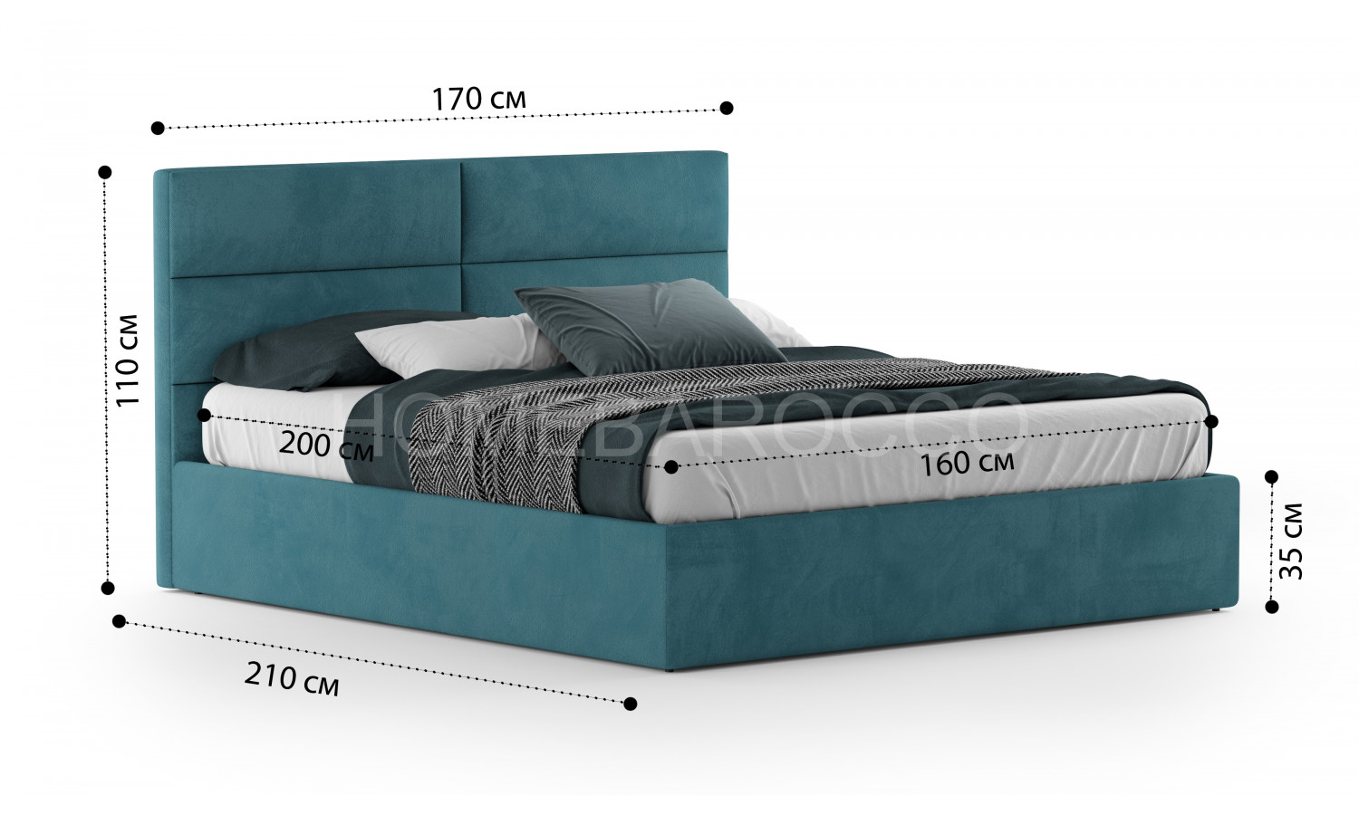 Кровать Орландо Velutto 020 1.6 м