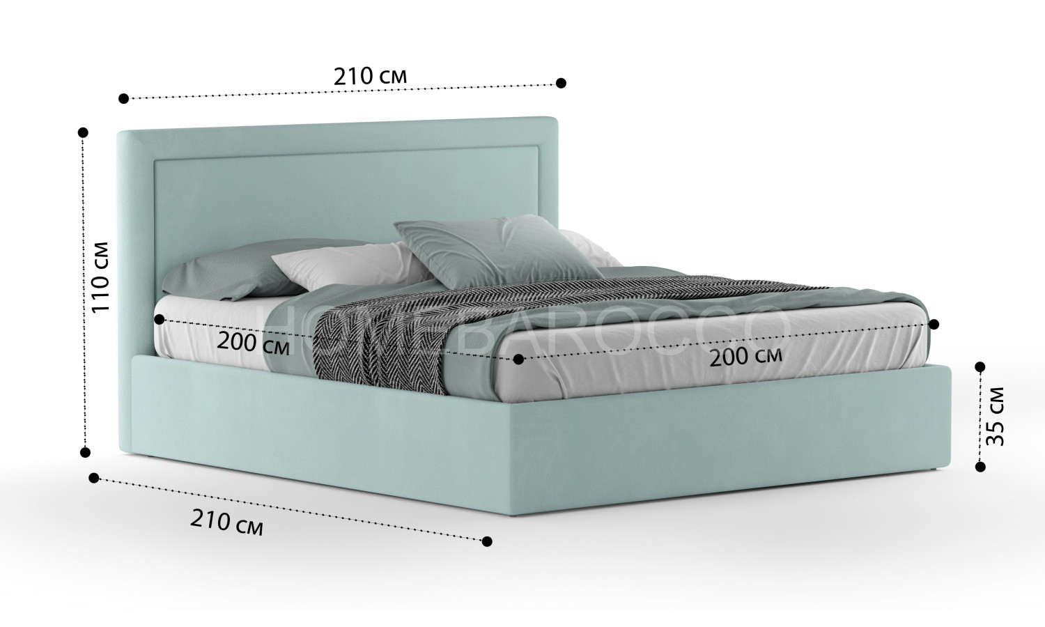 Кровать Доменика Velutto 014 2.0 м