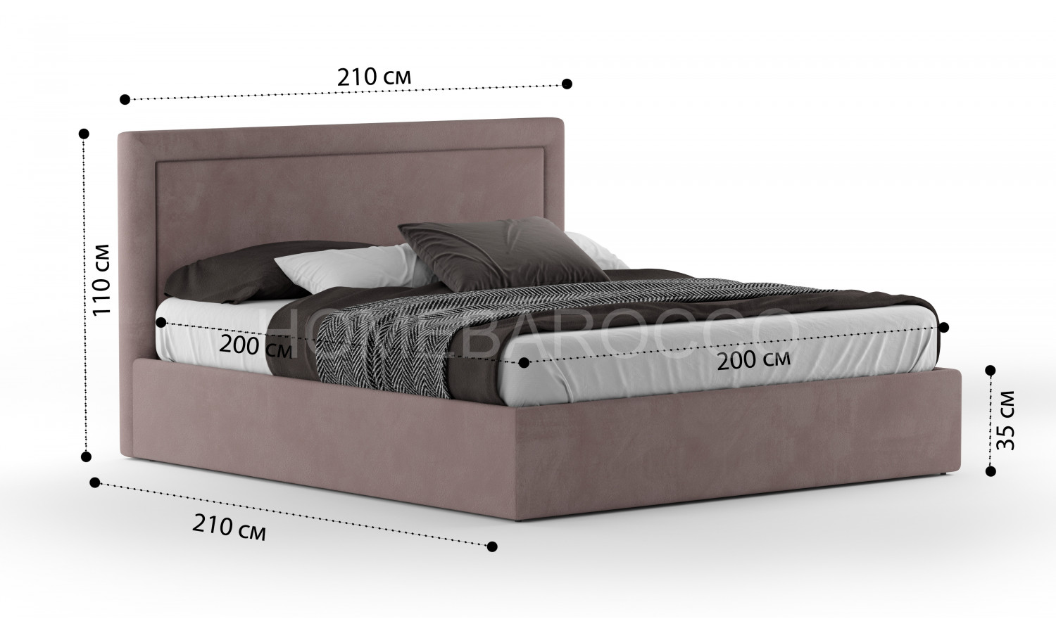 Кровать Доменика Velutto 036 2.0 м