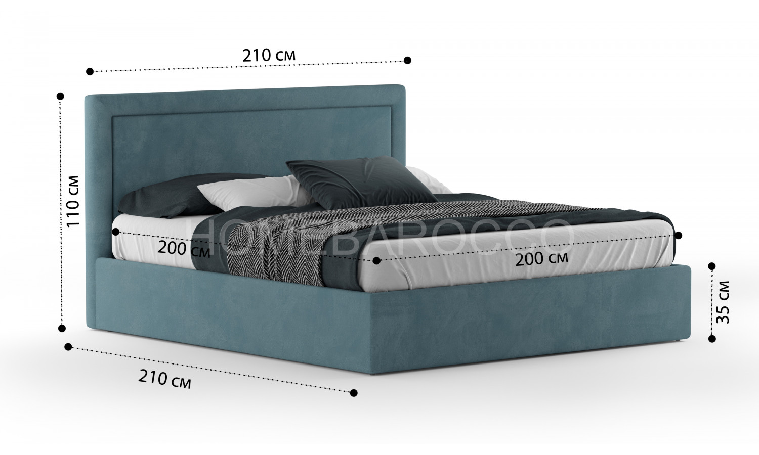 Кровать Доменика Velutto 053 2.0 м