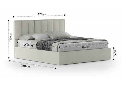 Кровать Клер Velutto 001 1.4 м