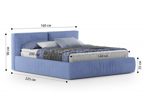 Кровать Лофт Velutto 048 1.4 м