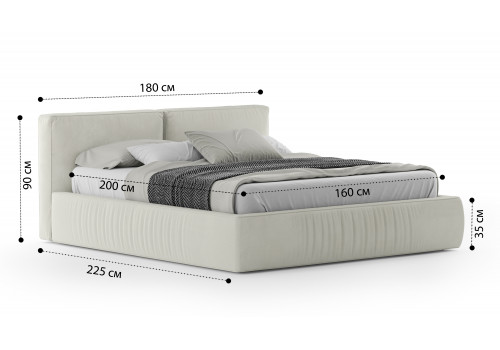 Кровать Лофт Velutto 001 1.6 м