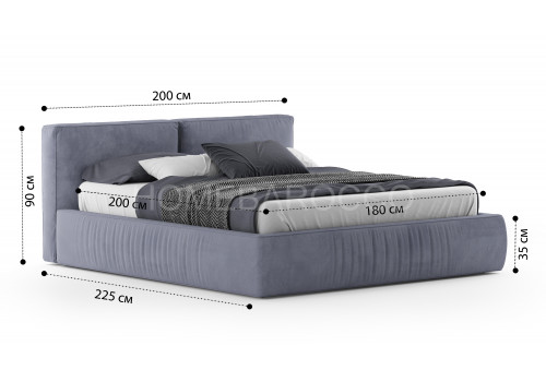 Кровать Лофт Velutto 032 1.8 м