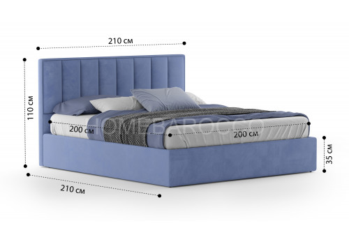 Кровать Клер Velutto 048 2.0 м