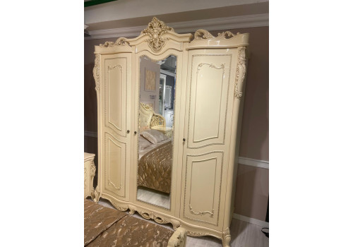 Спальня Джоконда крем глянец 3-ств 160х200