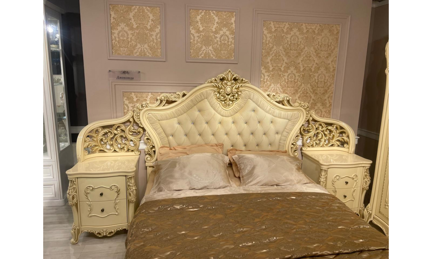 Спальня Джоконда крем глянец 3-ств 160х200