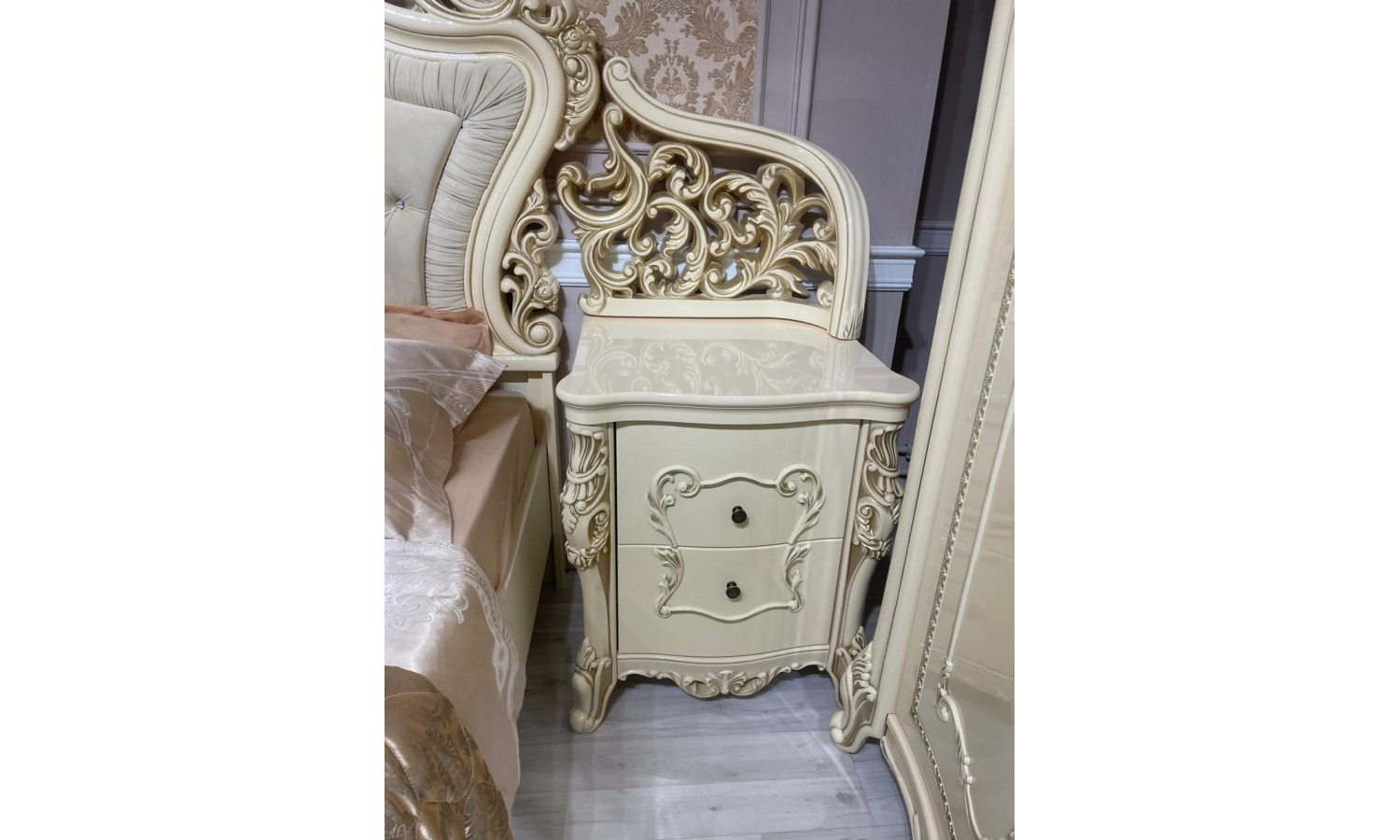 Спальня Джоконда крем глянец 3-ств 160х200