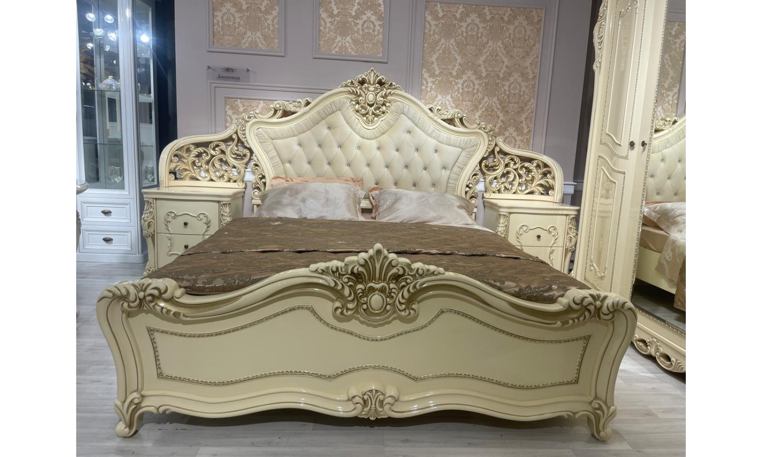 Спальня Джоконда крем глянец 3-ств 160х200