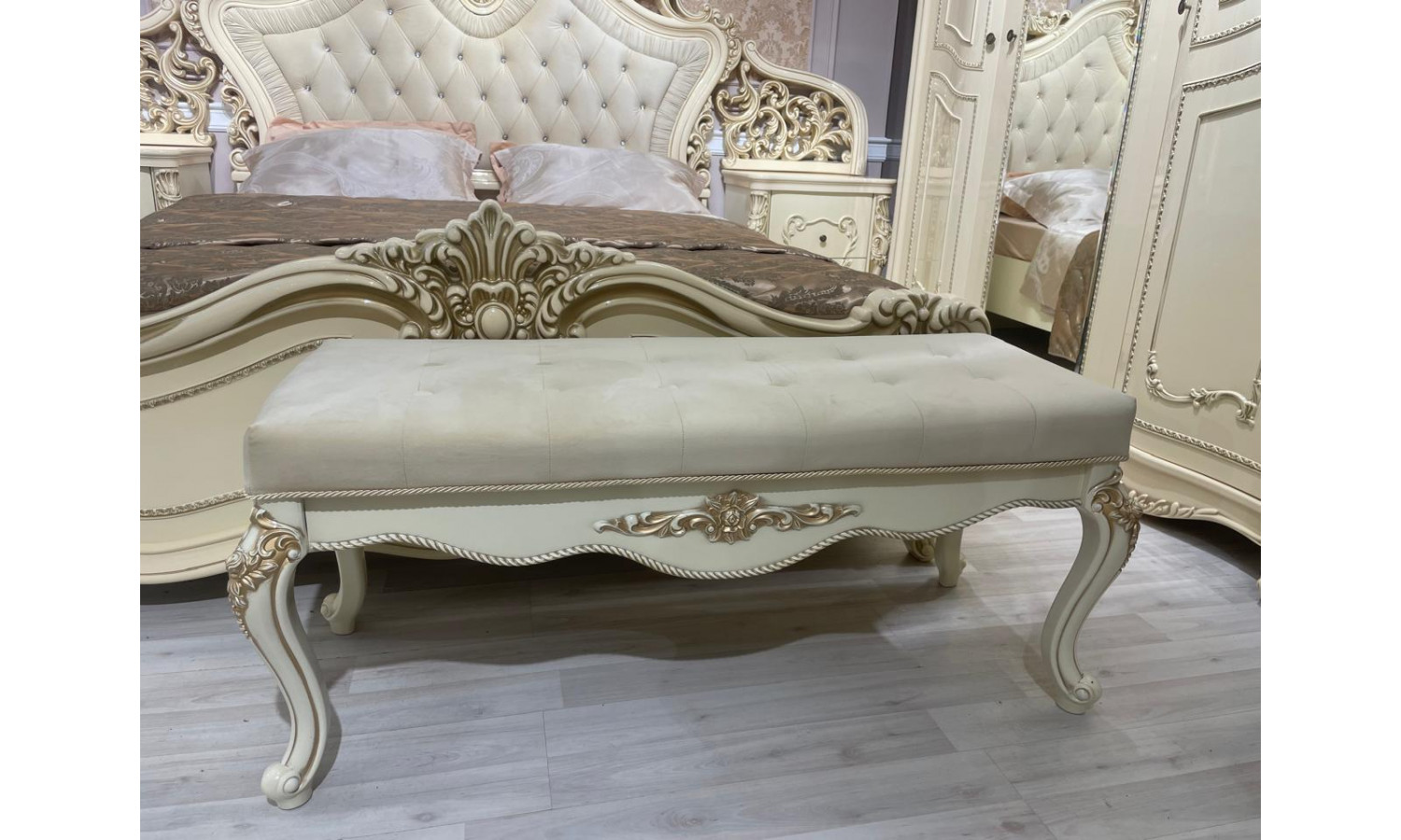 Банкетка Джоконда крем глянец