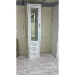 Витрина Мишель белый матовый 1-ств