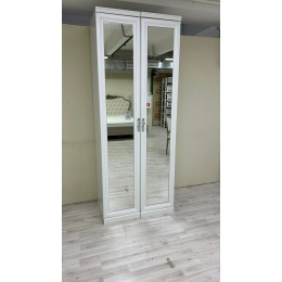 Шкаф Мишель белый матовый 2-ств с зеркалами