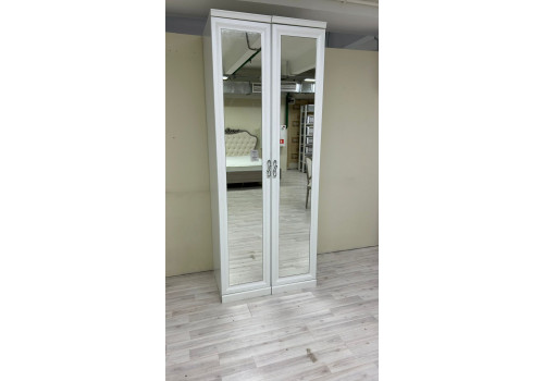 Секция Мишель белый матовый 1-ств с зеркалом