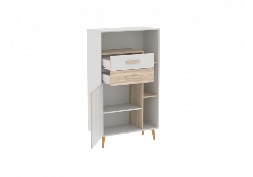 Пенал открытый низкий Аврора дуб Мария Кашемир