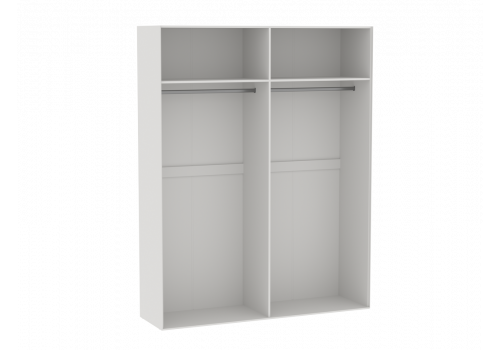 Шкаф 4-дверный Аврора Дуб Мария/Кашемир, с глухими дверями