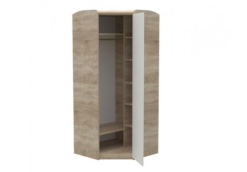 Шкаф для одежды уголовой, Чемпион (870*870*2050) Бардолино/Вудлайн, 40101