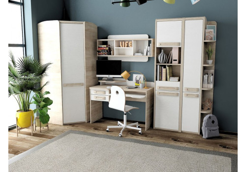 Шкаф для одежды уголовой, Чемпион (870*870*2050) Бардолино/Вудлайн, 40101