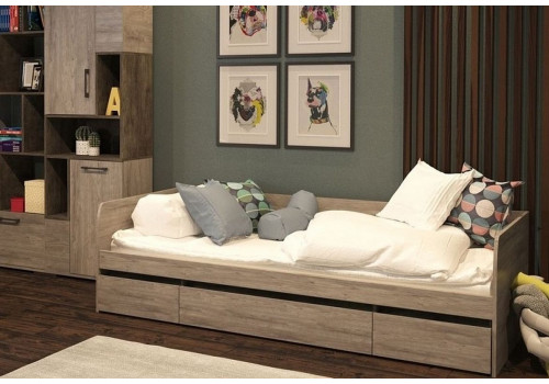 Спальня подростковая Денвер риббек серый