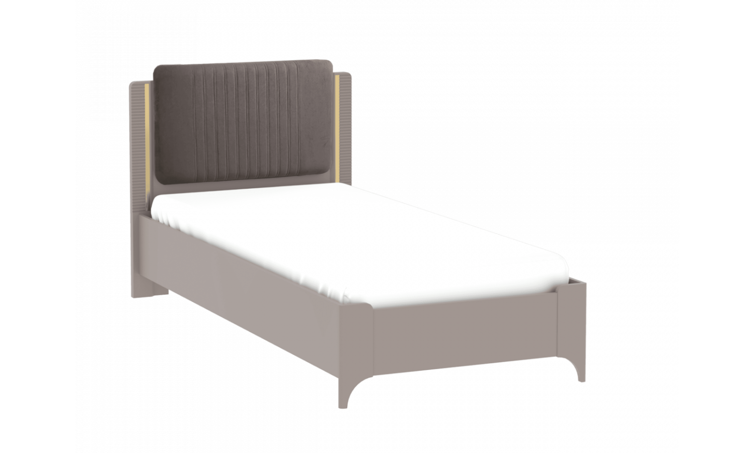 Кровать Сиде Мокко 90х200 велюр