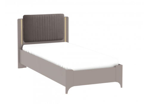 Кровать Сиде Мокко 90х200 велюр